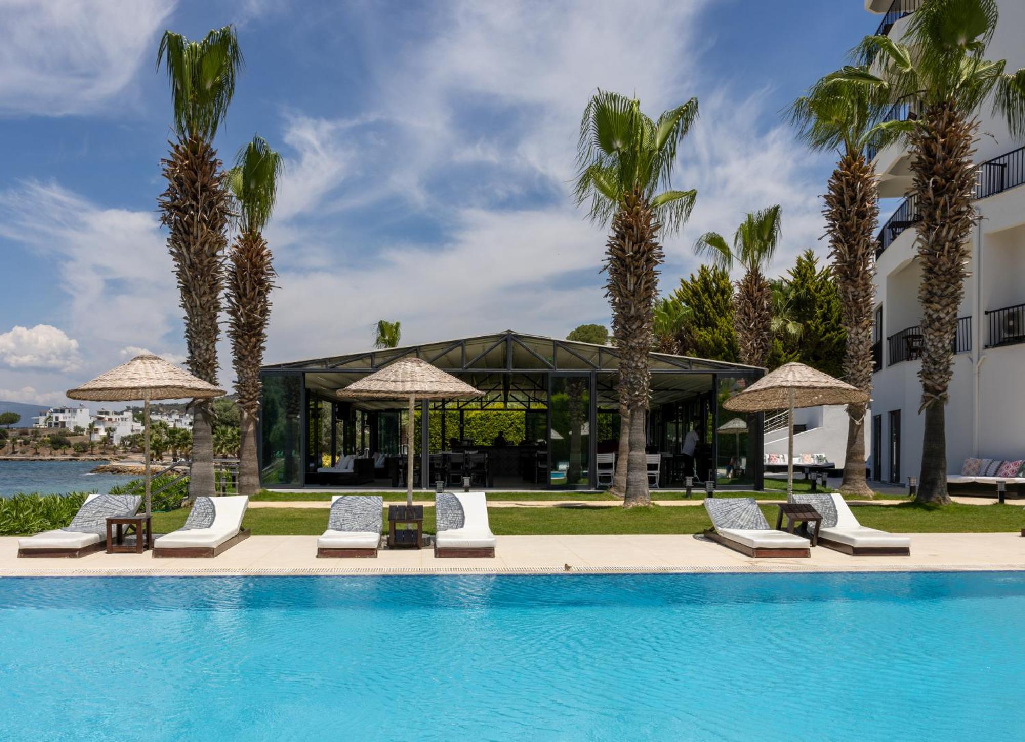 Med-Inn Hotel Gulluk Exterior foto